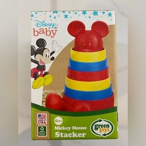 Disney Baby /Mickey Mouse Stacker Blue, Red And Yellow/ Green Toy/ 6+ Months